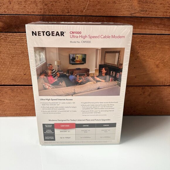 NETGEAR CM1000 DOCSIS 3.1 Ultra High Speed Cable Modem – Xfinity, Spectrum, Cox - Picture 3 of 13